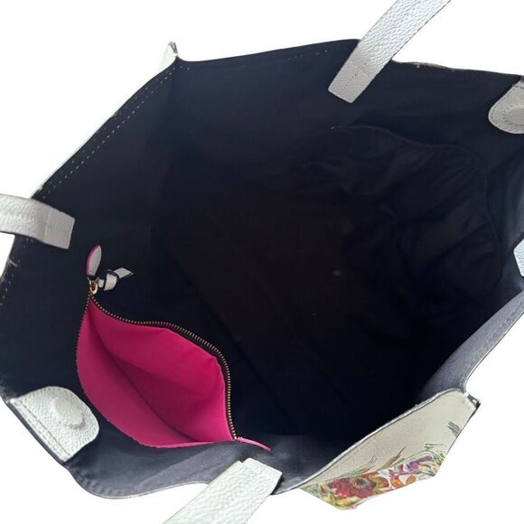 Elliot Lucca Large Floral Shoulder Tote Bag - Picture 9 of 9